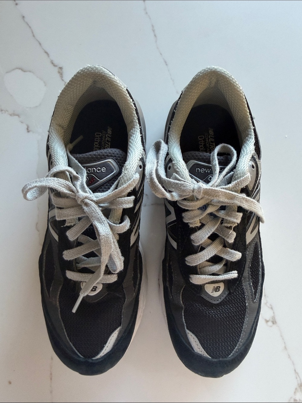 New Balance Black & White Athletic Sneakers